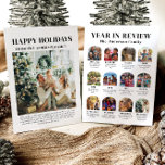 Modern Arch Year of Review Family Foto Weihnachten<br><div class="desc">Teilen Sie mit unserem Modern Arch Year in Review Family Foto Weihnachtskarte die Lieblingsmomente des Jahres! Dieses elegante Design besticht durch ein elegantes Bogenlayout, das sich perfekt eignet, um eine Sammlung von Fotos aus dem vergangenen Jahr zu präsentieren. Jedes Bild kann besondere Erinnerungen, Meilensteine oder alltägliche Freuden hervorheben, die Ihr...</div>