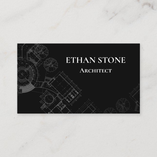 Modern Architect Business Card Visitenkarte (Vorderseite)