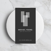 Modern Architectural Blocks Logo weiß/grau