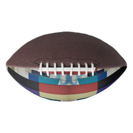 Modern Architectural Color-Block Abstract Art Foot Football