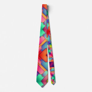 Modern Art Design Folds of Color Krawatte