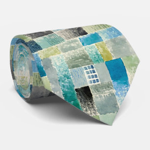Modern Art Statement Neck Tie - Paul Klee Print Krawatte