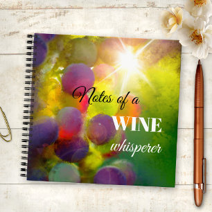 Modern Art Wine Lover Trauben Notebook Notizbuch