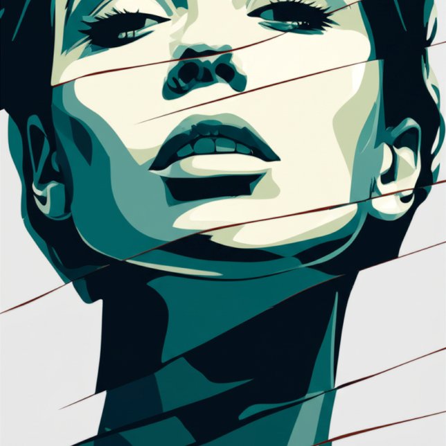 Modern Art Woman Portrait Poster (Von Creator hochgeladen)