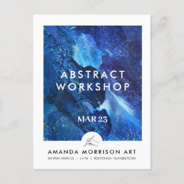 Modern Artist Painter Hand Logo Postkarte