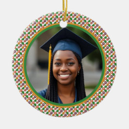 Modern Artistic Autumn Colorful Pattern Keramik Ornament