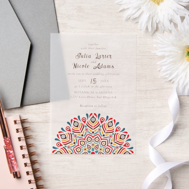 Modern Artistic Motif Style Mandala Wedding (Hochzeit)