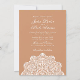 Modern Artistic Motif Style Mandala Wedding Einladung