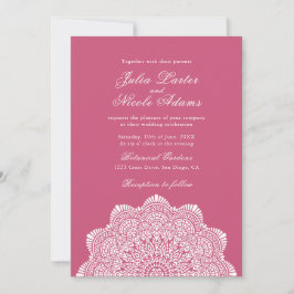 Modern Artistic Motif Style Mandala Wedding Einladung