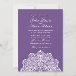 Modern Artistic Motif Style Mandala Wedding Einladung