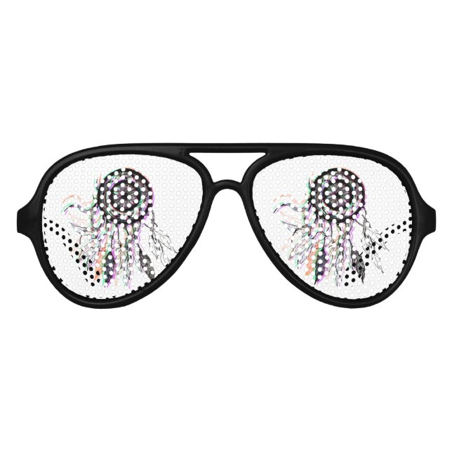 Modern Artistic Native American Dreamcatcher Partybrille (Vorderseite)