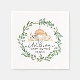 Modern auf landwirtschaftlichen Servietten, landwi Serviette