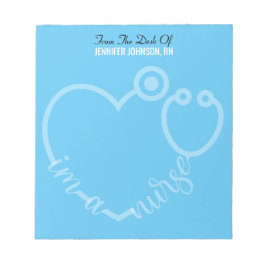 Modern aus dem Schreibtisch des nurse Stethoscope  Notizblock