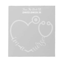 Modern aus dem Schreibtisch des nurse Stethoscope  Notizblock