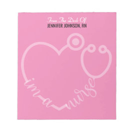 Modern aus dem Schreibtisch des nurse Stethoskop-N Notizblock