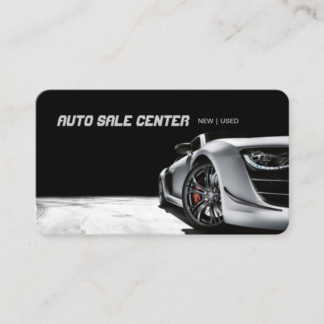 Modern Auto Sale Car Dealer Business Card Visitenkarte (Vorderseite)