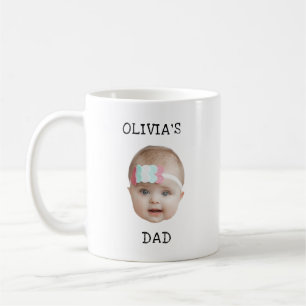 Modern Baby Foto Face Fathers Day Mothers Day Kaffeetasse