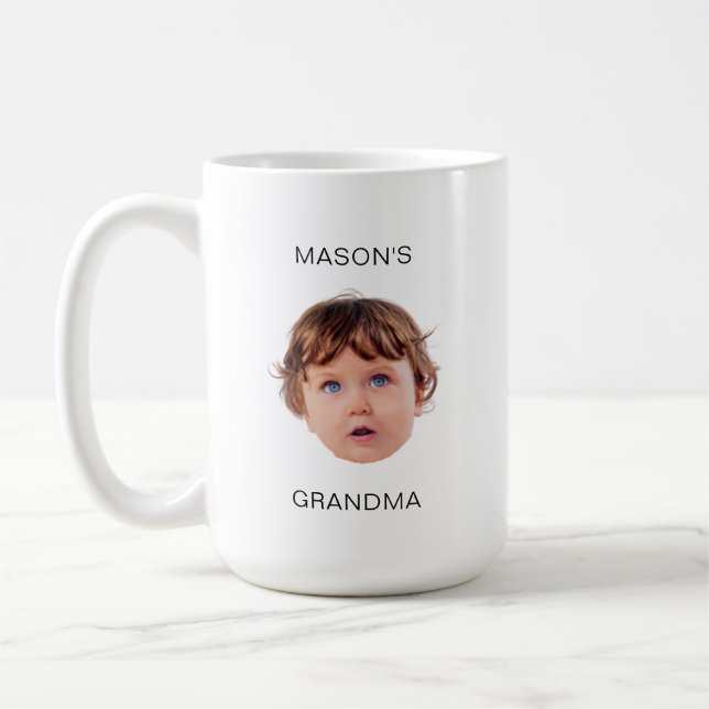 Modern Baby Kid Child Image Oma Opa Geschenk Kaffeetasse (Links)