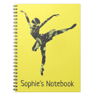 Modern ballet dancer modern dance notizblock