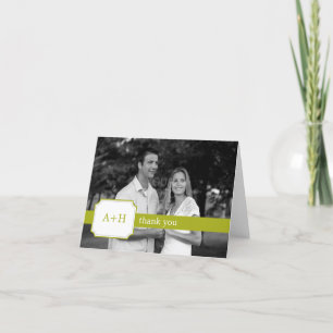 Modern Band Thank You Cards (Lime) Dankeskarte
