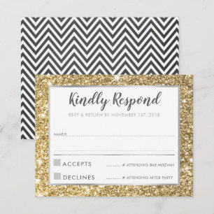 MODERN BAR MITZVAH danken Ihnen für den coolen Gli Einladung