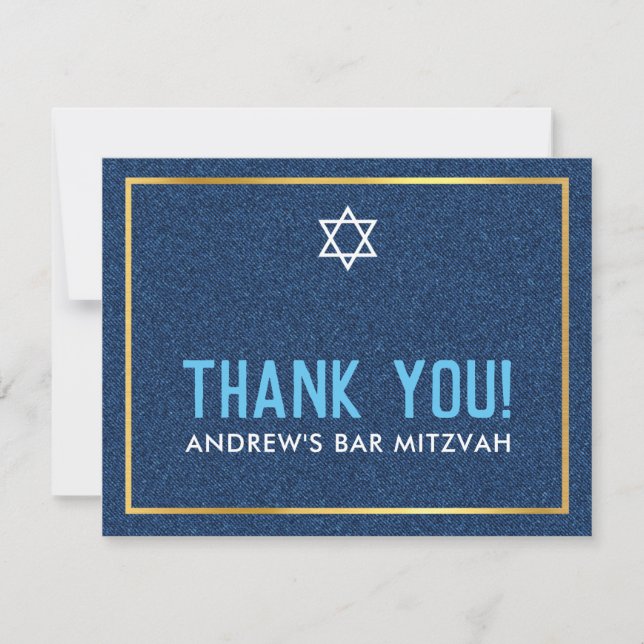 MODERN BAR MITZVAH smart kühn danke denim blue (Vorderseite)