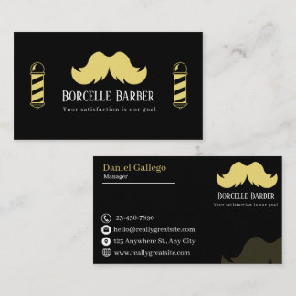 Modern Barber Business Card Visitenkarte