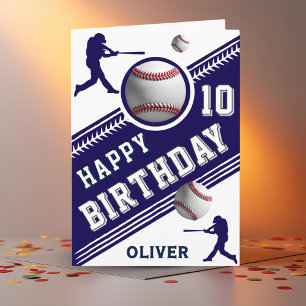 Modern Baseball Spieler Geburtstag Thema Karte