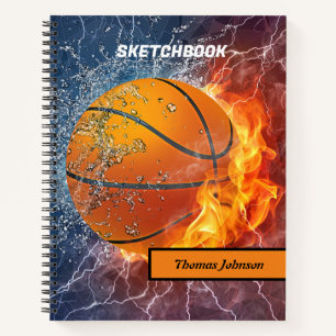 Modern Basketball Sketchbook Notizbuch