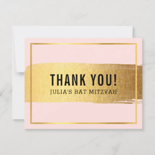 MODERN BAT MITZVAH danke Ihnen rosa gebürstetes Go
