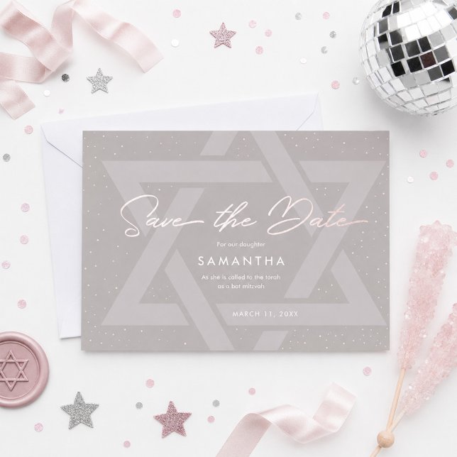 Modern Bat Mitzvah Einladung (Von Creator hochgeladen)