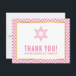MODERN BAT MITZVAH Preppy danke Stern PINK<br><div class="desc">per kat massard >>> kat@simplysweetPAPERIE.com << Eine einfache, stilvolle Art zu sagen, danke an Ihre Gäste für den Besuch Ihres Kindes BAR MITZVAH Setup als Vorlage ist es einfach für Sie, Ihre eigenen Daten hinzuzufügen, oder klicken Sie auf die Schaltfläche Anpassen und Sie können hinzufügen oder ändern Text, Schriftart, Größen...</div>