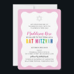 MODERN BAT MITZVAH Regenbogenfarben mit schwachem  Einladung<br><div class="desc">von kat massard >>> https://linktr.ee/simplysweetpaperie << Ein modernes, schlichtes Einladungs-Design für Ihr Kind BAR, Bat oder B'NAI MITZVAH TIP :: 1. Um Grafiken und Schriftart zu ändern/zu verschieben und mehr Text hinzuzufügen, klicken Sie auf den Button "Anpassen". - - - - - - - - - - - - -...</div>