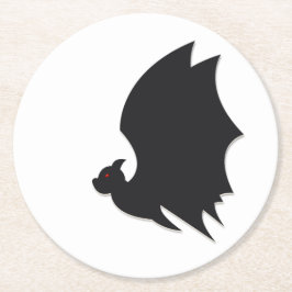 Modern bat runder pappuntersetzer