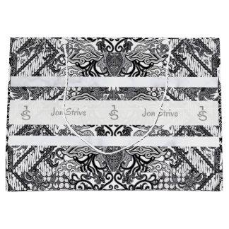 Modern BATIK Pattern Große Geschenktüte