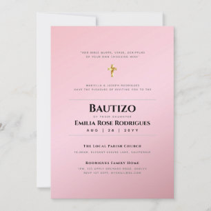 Modern BAUTIZO Bautismo BAPTISM Christening INVITE Einladung