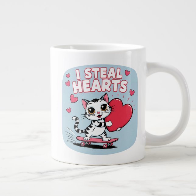 Modern be My Valentine Tasse für Paare (Rechts)