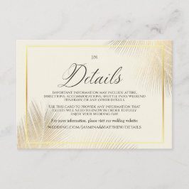 Modern Beach Coastal Frame Wedding Begleitkarte