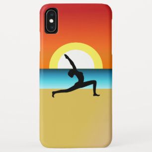 Modern Beach Yoga Pose Silhouette Asana Case-Mate iPhone Hülle