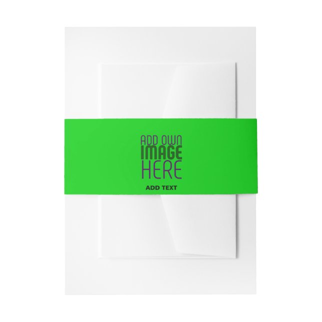 MODERN BEARBEITBARE LIMEGRÜNE BILD-TEXT-VORLAGE EINLADUNGSBANDEROLE (Vorderseite Beispiel)