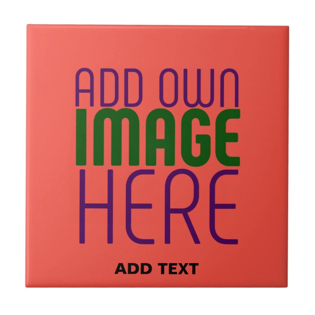 MODERN BEARBEITBARES ROT-ORANGE-BILD-TEXTVORLAGE FLIESE (Vorderseite)