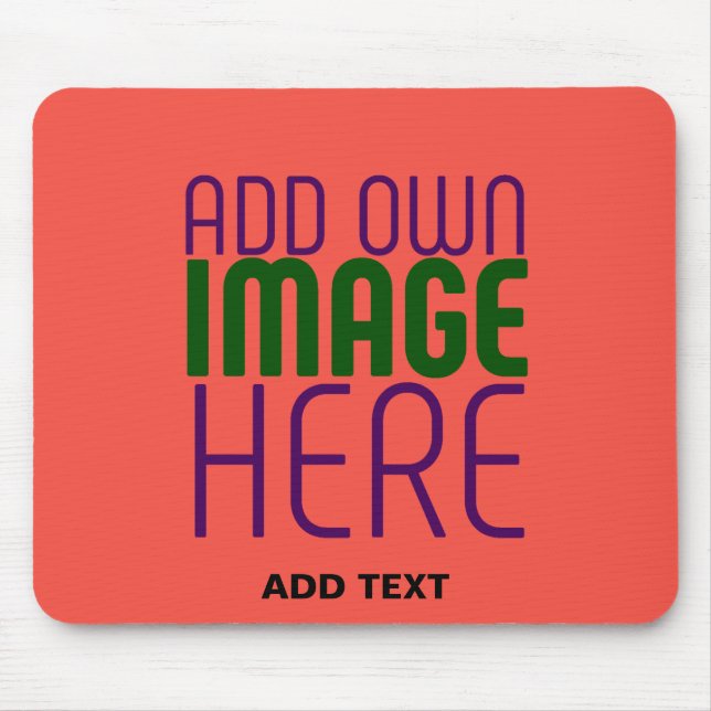 MODERN BEARBEITBARES ROT-ORANGE-BILD-TEXTVORLAGE MOUSEPAD (Vorne)