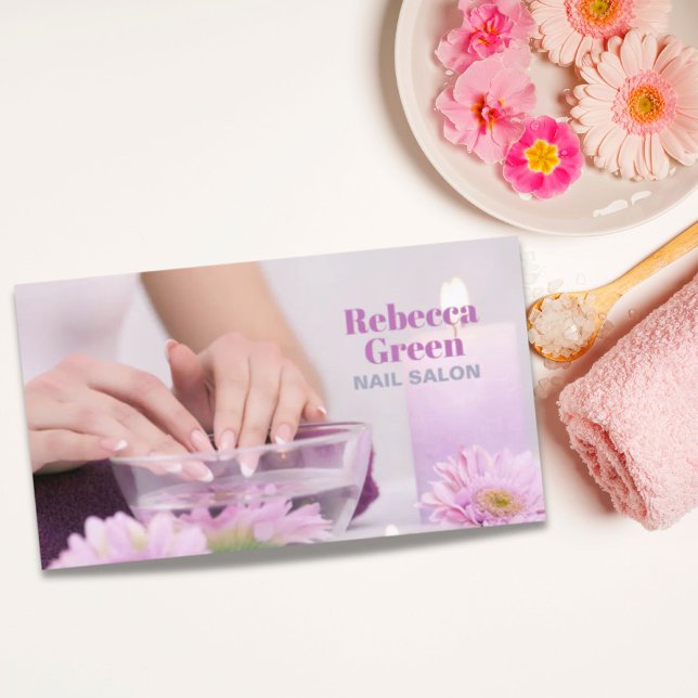 Modern Beauty Manicure Nails Nail Salon Manicurist Visitenkarte (Modern Beauty Manicure Nails Nail Salon Manicurist Business Card)