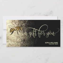 Modern Bee Honeybee Honey Gift Card