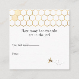 Modern Bee Wie viele Honeycombs Einschließungskart Begleitkarte