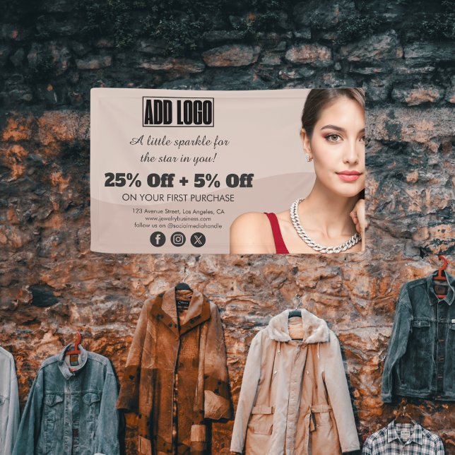 Modern Beige Modekleidung - Business-Logo Banner (Von Creator hochgeladen)