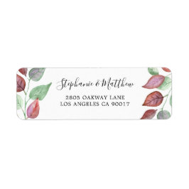 Modern bemalt Burgundy Leaf Wasserfarbe Foliage