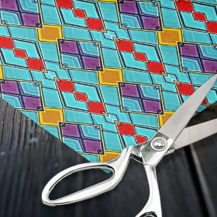 Modern bemalt Glass Mosaik - Sci-Fi Kunsthandwerk Seidenpapier