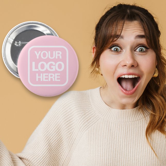 Modern Berufliches Firmenlogo Rosa Button (Von Creator hochgeladen)