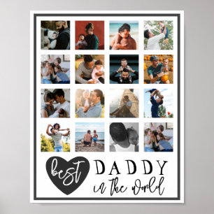 Modern Best Daddy 16 Foto Poster